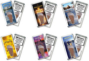 Wichita FootWhere® Souvenir Fridge Magnets. 6 Piece Set. Made in USA - FootWhere® Souvenir Shop