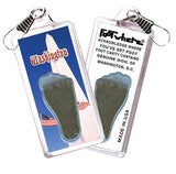 Washington, D.C. FootWhere® Souvenir Zipper-Pulls. 6 Piece Set. Made in USA - FootWhere® Souvenir Shop