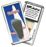 Washington, D.C. FootWhere® Souvenir Keychain. Made in USA-FootWhere® Souvenirs
