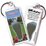 Load image into Gallery viewer, Washington, D.C. FootWhere® Souvenir Keychain. Made in USA-FootWhere® Souvenirs
