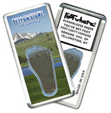 Yellowstone, WY FootWhere® Souvenir Magnet. 72 pieces/6 assorted styles.-FootWhere® Souvenirs