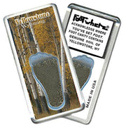 Yellowstone FootWhere® Souvenir Fridge Magnets. 6 Piece Set. Made in USA - FootWhere® Souvenir Shop