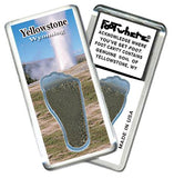 Yellowstone, WY FootWhere® Souvenir Magnet. 72 pieces/6 assorted styles.-FootWhere® Souvenirs