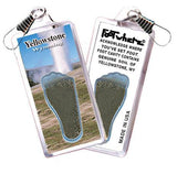 Yellowstone FootWhere® Souvenir Zipper-Pulls. 6 Piece Set. Made in USA - FootWhere® Souvenir Shop