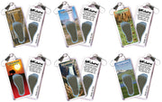 Yellowstone FootWhere® Souvenir Zipper-Pulls. 6 Piece Set. Made in USA - FootWhere® Souvenir Shop